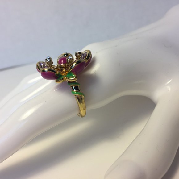 JUICY COUTURE Floral Ring Adjustable Ring - Picture 5 of 14